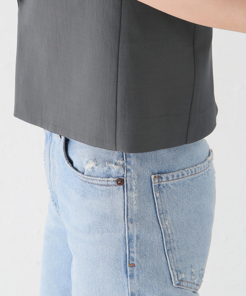 plage（プラージュ）の「RIAM ショートジャケット（その他アウター・レディース・チャコールグレー/キャメル・38/36）」の18枚目の写真