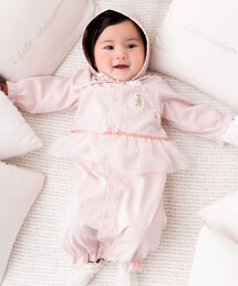 fillot de bebe reduction（フィヨデュベベルダクティオン）の「PlaXコットンチュールフリル2WAYオール(50~75cm)（ロンパース・キッズ）」