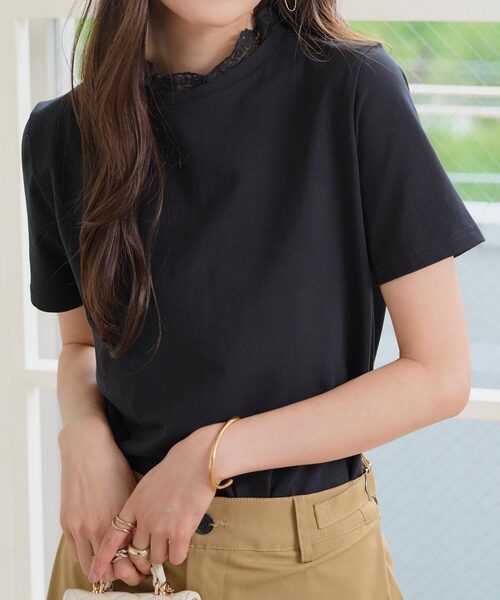 KOBE LETTUCE（コウベレタス）の「コットン混選べるデザインTシャツ（Tシャツ/カットソー・レディース・オフホワイト/ホワイト系/ホワイト系1/ブラック系/ブラック系1/ブラック/ホワイト系2/ブラック系2/ホワイト系3/ホワイト系5/ブラック系3/ホワイト系4/ブラック系5/ブラック系4/ブラック系6/ブラック系7/ブラック系8/ホワイト系6/ホワイト系7/ホワイト系8/ブラック系その他/ホワイト系その他2/ブラック系その他2/ブラック系9/ホワイト系9/ホワイト系その他/ホワイト系その他3/ブラック系その他3/ホワイト系その他5/ブラック系その他5・M/M1）」の20枚目の写真