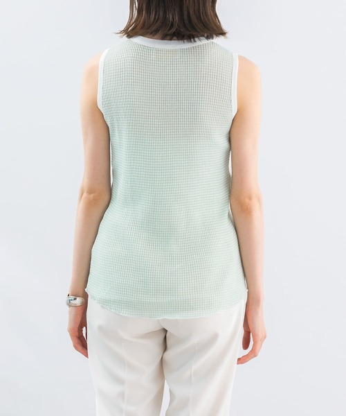 URBAN RESEARCH ROSSO WOMEN（アーバンリサーチ　ロッソ）の「CaRouseLamBRa　NO-SLEEVE PACK WHITE BORDER（タンクトップ・レディース・キャメル/その他1/グリーン系その他・OS）」の10枚目の写真