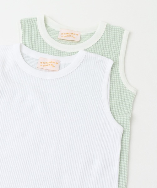 URBAN RESEARCH ROSSO WOMEN（アーバンリサーチ　ロッソ）の「CaRouseLamBRa　NO-SLEEVE PACK WHITE BORDER（タンクトップ・レディース・キャメル/その他1/グリーン系その他・OS）」の11枚目の写真