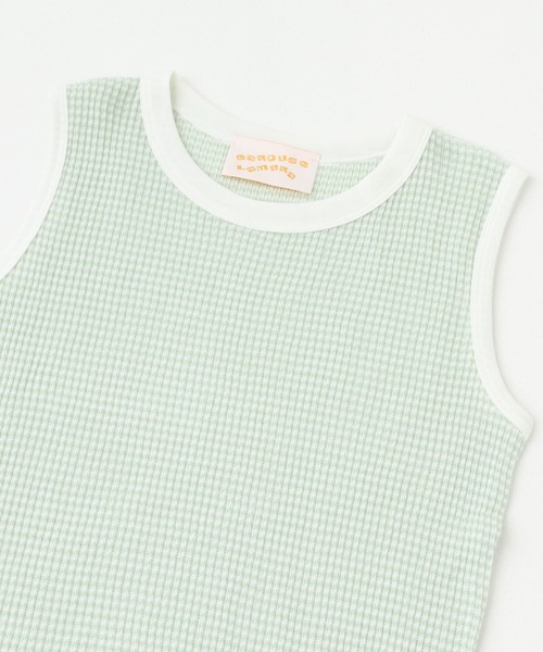 URBAN RESEARCH ROSSO WOMEN（アーバンリサーチ　ロッソ）の「CaRouseLamBRa　NO-SLEEVE PACK WHITE BORDER（タンクトップ・レディース・キャメル/その他1/グリーン系その他・OS）」の15枚目の写真