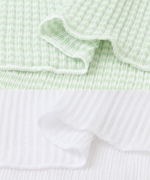 URBAN RESEARCH ROSSO WOMEN（アーバンリサーチ　ロッソ）の「CaRouseLamBRa　NO-SLEEVE PACK WHITE BORDER（タンクトップ・レディース・キャメル/その他1/グリーン系その他・OS）」の19枚目の写真