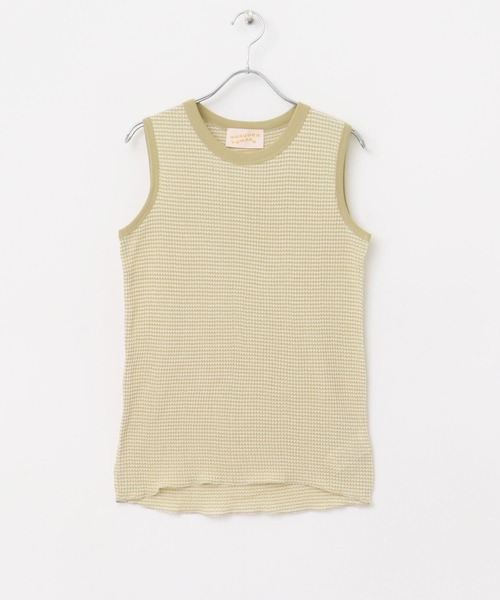 URBAN RESEARCH ROSSO WOMEN（アーバンリサーチ　ロッソ）の「CaRouseLamBRa　NO-SLEEVE PACK WHITE BORDER（タンクトップ・レディース・キャメル/その他1/グリーン系その他・OS）」の20枚目の写真