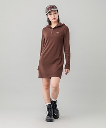 X-girl | RIB HOODIE DRESS(ワンピース)