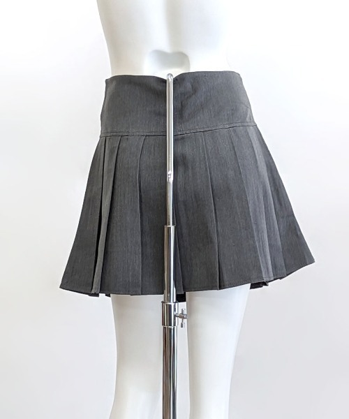 Riff(リフ)の「ハイウエストプリーツミニスカート(スカート・レディース・グレー/ブラック・M/L/S)」の19枚目の写真