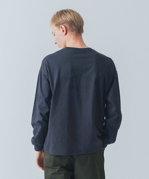 SILAS(サイラス)の「SCRIPT L/S TEE(Tシャツ/カットソー・メンズ・ホワイト/ブラック/グリーン/チャコール・M/L/XL)」の1枚目の写真