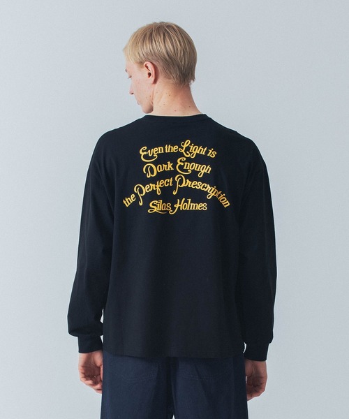 SILAS(サイラス)の「SCRIPT L/S TEE(Tシャツ/カットソー・メンズ・ホワイト/ブラック/グリーン/チャコール・M/L/XL)」の3枚目の写真