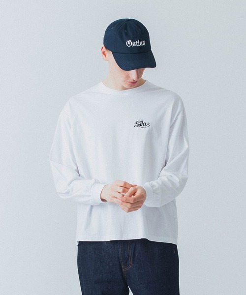 SILAS(サイラス)の「SCRIPT L/S TEE(Tシャツ/カットソー・メンズ・ホワイト/ブラック/グリーン/チャコール・M/L/XL)」の5枚目の写真