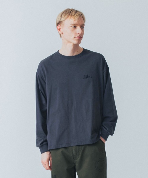 SILAS(サイラス)の「SCRIPT L/S TEE(Tシャツ/カットソー・メンズ・ホワイト/ブラック/グリーン/チャコール・M/L/XL)」の6枚目の写真