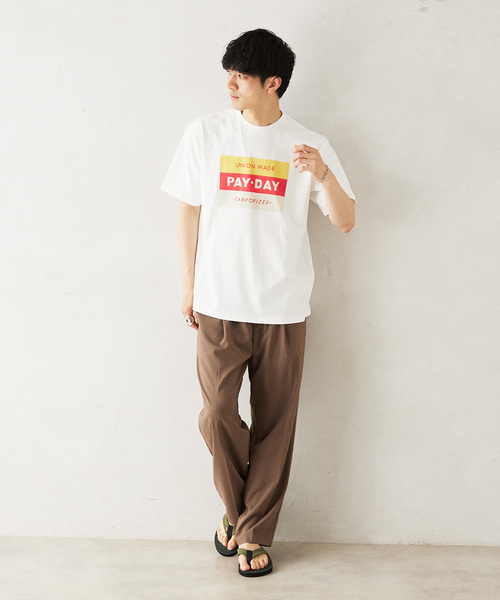 PAYDAY(ペイデイ)の「PAYDAY / ペイデイ 別注 50s Logo Tee(Tシャツ/カットソー・メンズ・ブラック/ホワイト・LARGE/MEDIUM)」の4枚目の写真