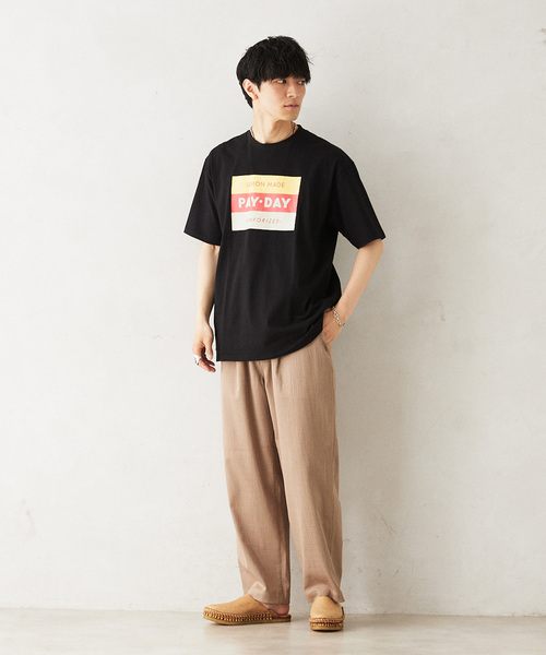 PAYDAY(ペイデイ)の「PAYDAY / ペイデイ 別注 50s Logo Tee(Tシャツ/カットソー・メンズ・ブラック/ホワイト・LARGE/MEDIUM)」の5枚目の写真