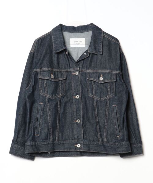 SLOBE IENA(スローブイエナ)の「デニムジャケット(デニムジャケット・レディース・ネイビー・FREE)」の1枚目の写真