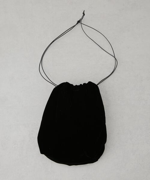 JAMIRAY(ジャミレイ)の「JAMIRAY/VELVET EGG D/S PURSE(ハンドバッグ・レディース・ブラック/ピンク・FREE)」の4枚目の写真