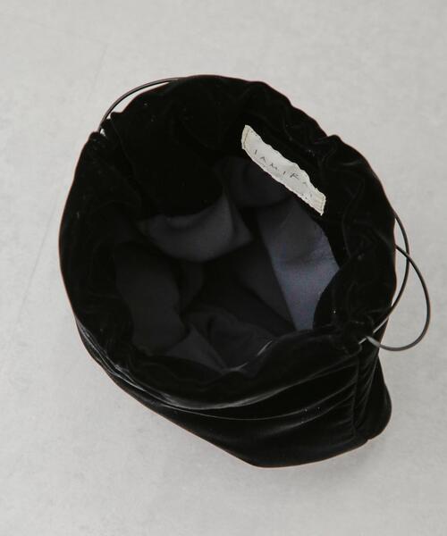 JAMIRAY(ジャミレイ)の「JAMIRAY/VELVET EGG D/S PURSE(ハンドバッグ・レディース・ブラック/ピンク・FREE)」の6枚目の写真