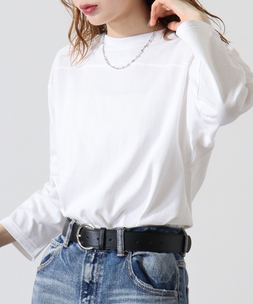 CROSS & STITCH(クロスステッチ)の「CROSS & STITCH 6.2オンス オープンエンド フットボール 七分袖Tシャツ(Tシャツ/カットソー・メンズ・ホワイト/ネイビー/ブラック/ヘザーグレー・L/M/S/XL)」の17枚目の写真