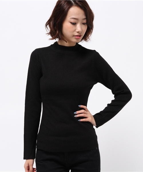 UNRELISH（アンレリッシュ）の「ベーシックハイネックニット（ニット/セーター・レディース・ホワイト/ブラック/グリーン/ボルドー/グレー・MEDIUM）」の3枚目の写真