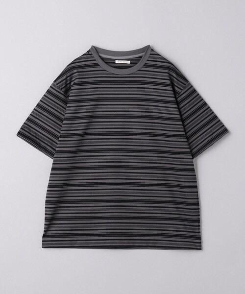 UNITED ARROWS（ユナイテッドアローズ）の「ミラノリブ マルチボーダー Tシャツ -ウォッシャブル-（Tシャツ/カットソー・メンズ・ダークグレー/ライトブルー・S/M/L/XL）」の17枚目の写真