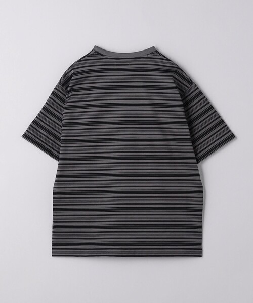 UNITED ARROWS（ユナイテッドアローズ）の「ミラノリブ マルチボーダー Tシャツ -ウォッシャブル-（Tシャツ/カットソー・メンズ・ダークグレー/ライトブルー・S/M/L/XL）」の18枚目の写真