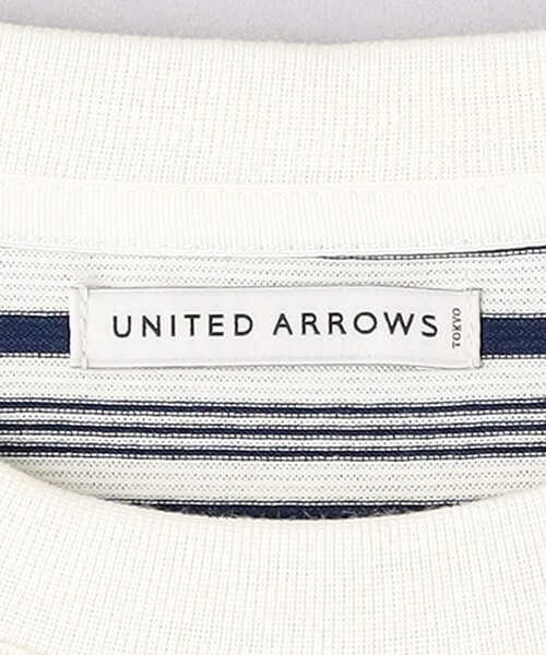 UNITED ARROWS（ユナイテッドアローズ）の「ミラノリブ マルチボーダー Tシャツ -ウォッシャブル-（Tシャツ/カットソー・メンズ・ダークグレー/ライトブルー・S/M/L/XL）」の21枚目の写真