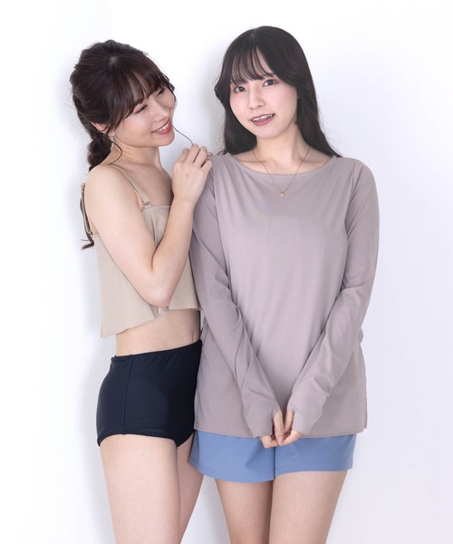 TODAYFUL ブラウン リブタンクハイウエストショーツ 水着セット Mサイズ TODAYFUL ブラウン リブタンクハイウエストショーツ 水着セット