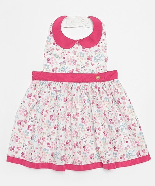 ウェイビーフローラルお食事エプロン（スタイ/よだれかけ）｜kate spade new york kids（ケイトスペードニューヨーク）