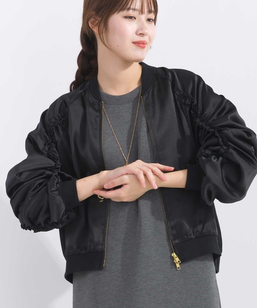 【セール】【セットアップ可能】フリル付きブルゾン（ブルゾン）｜PICCIN（ピッチン）