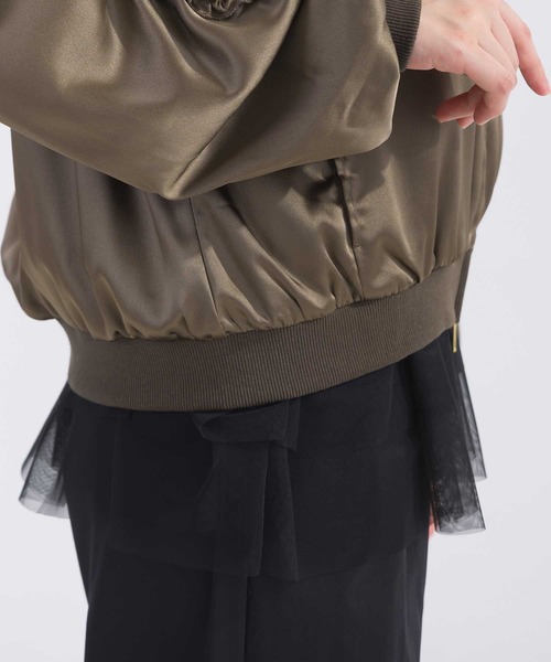 【セール】【セットアップ可能】フリル付きブルゾン（ブルゾン）｜PICCIN（ピッチン）