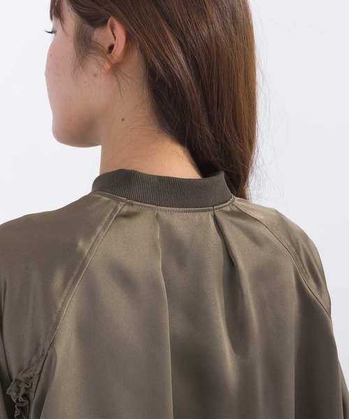 【セール】【セットアップ可能】フリル付きブルゾン（ブルゾン）｜PICCIN（ピッチン）