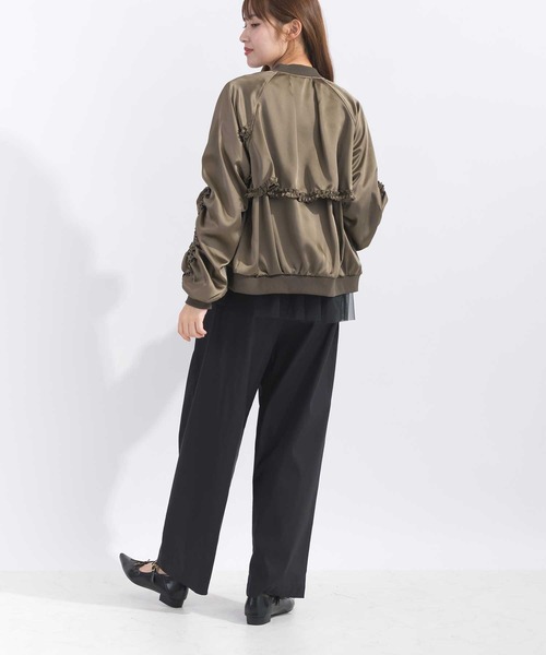 【セール】【セットアップ可能】フリル付きブルゾン（ブルゾン）｜PICCIN（ピッチン）