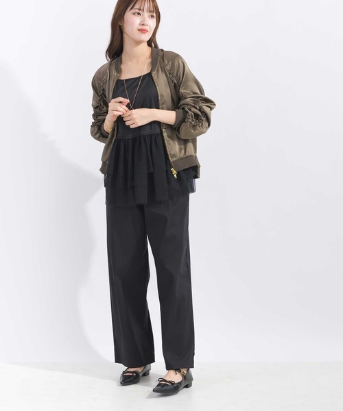 【セール】【セットアップ可能】フリル付きブルゾン（ブルゾン）｜PICCIN（ピッチン）