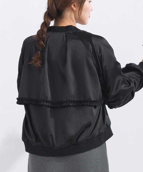 【セール】【セットアップ可能】フリル付きブルゾン（ブルゾン）｜PICCIN（ピッチン）