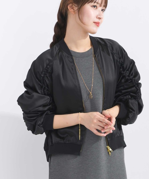 【セール】【セットアップ可能】フリル付きブルゾン（ブルゾン）｜PICCIN（ピッチン）
