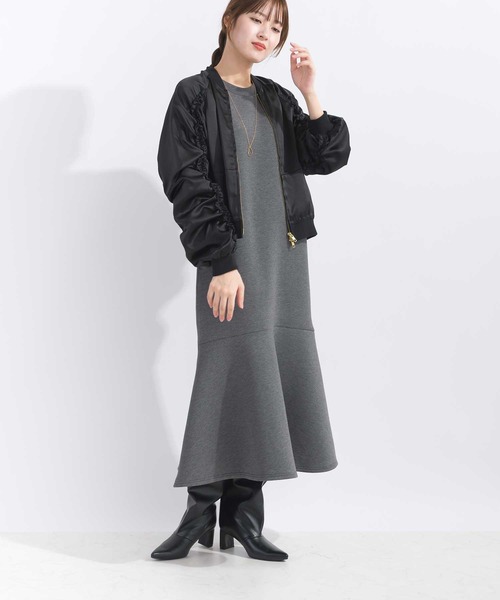 【セール】【セットアップ可能】フリル付きブルゾン（ブルゾン）｜PICCIN（ピッチン）