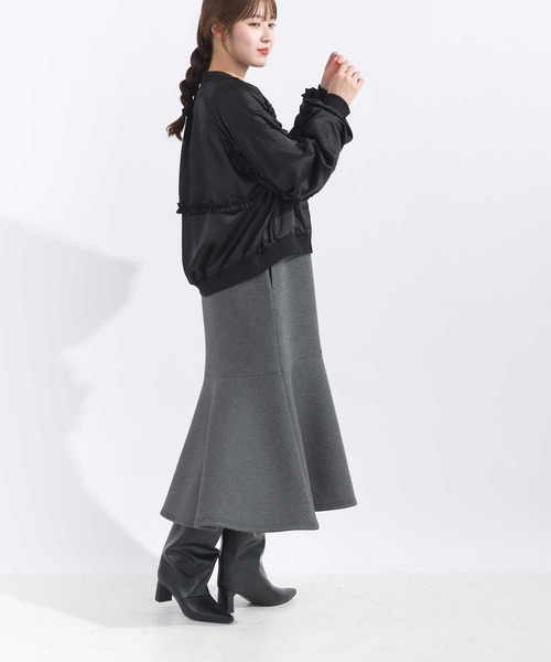 【セール】【セットアップ可能】フリル付きブルゾン（ブルゾン）｜PICCIN（ピッチン）