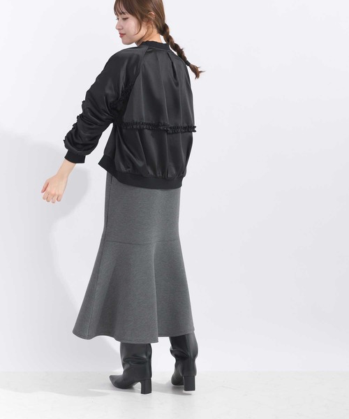 【セール】【セットアップ可能】フリル付きブルゾン（ブルゾン）｜PICCIN（ピッチン）