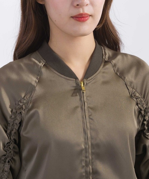 【セール】【セットアップ可能】フリル付きブルゾン（ブルゾン）｜PICCIN（ピッチン）