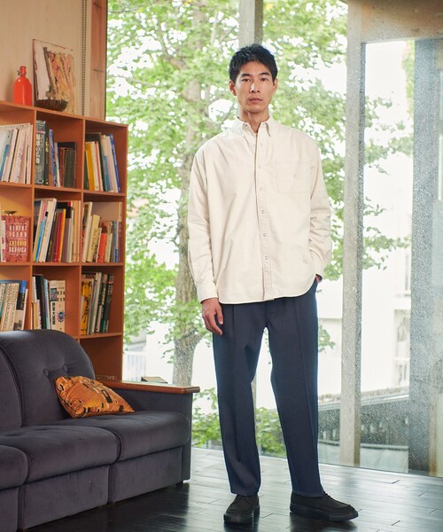 【セール】【別注】<UNIVERSAL OVERALL>GLR コーデュロイ スナップダウン シャツ(シャツ/ブラウス)|UNIVERSAL OVERALL(ユニバーサルオーバーオール) 【セール】【別注】<UNIVERSAL OVERALL>GLR コーデュロイ スナップダウン シャツ(シャツ/ブラウス)|UNIVERSAL OVERALL(ユニバーサルオーバーオール)