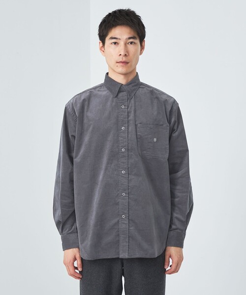 【セール】【別注】<UNIVERSAL OVERALL>GLR コーデュロイ スナップダウン シャツ(シャツ/ブラウス)|UNIVERSAL OVERALL(ユニバーサルオーバーオール) 【セール】【別注】<UNIVERSAL OVERALL>GLR コーデュロイ スナップダウン シャツ(シャツ/ブラウス)|UNIVERSAL OVERALL(ユニバーサルオーバーオール)