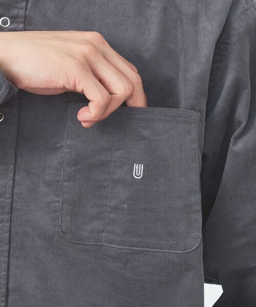 【セール】【別注】<UNIVERSAL OVERALL>GLR コーデュロイ スナップダウン シャツ(シャツ/ブラウス)|UNIVERSAL OVERALL(ユニバーサルオーバーオール) 【セール】【別注】<UNIVERSAL OVERALL>GLR コーデュロイ スナップダウン シャツ(シャツ/ブラウス)|UNIVERSAL OVERALL(ユニバーサルオーバーオール)