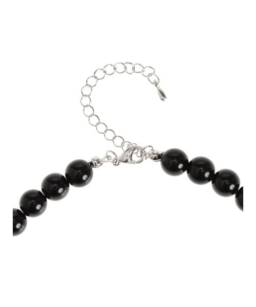 jouetie(ジュエティ)の「ビーズリボンパールネックレス(ネックレス・レディース・アイボリー/ブラック・FREE)」の6枚目の写真