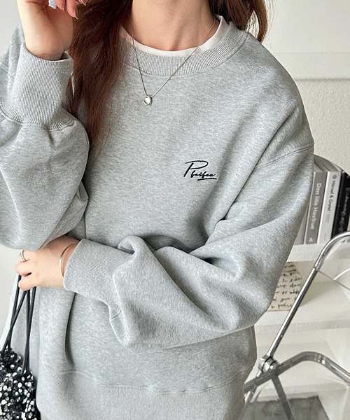 正規品♡裏起毛♡裏毛上下セット♡スウェットロゴ♡グレー 楽天市場】ロゴスウェット / 公式 CUBE SUGAR CVC裏毛 裏起毛