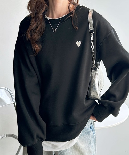 セール】【新色追加】秋の大人カジュアル！ロゴ＆ハートワンポイント