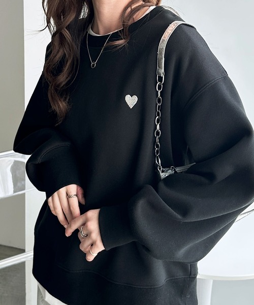 セール】【新色追加】秋の大人カジュアル！ロゴ＆ハートワンポイント