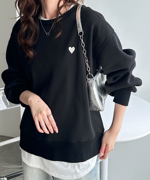 【海外限定★XSラスト1点】Jeans 裏起毛トレーナー CONVERSE コンバース 刺繍 スウェットシャツ 裏起毛 トレーナー