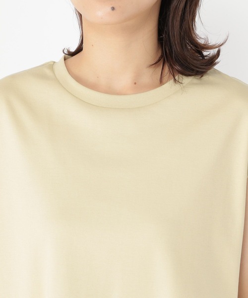 studio CLIP(スタディオクリップ)の「【接触冷感/UVカット】ひんやりスムースアウトタンク(タンクトップ・レディース・スモーク/ピンク/ライトグリーン/オフホワイト・FREE)」の15枚目の写真