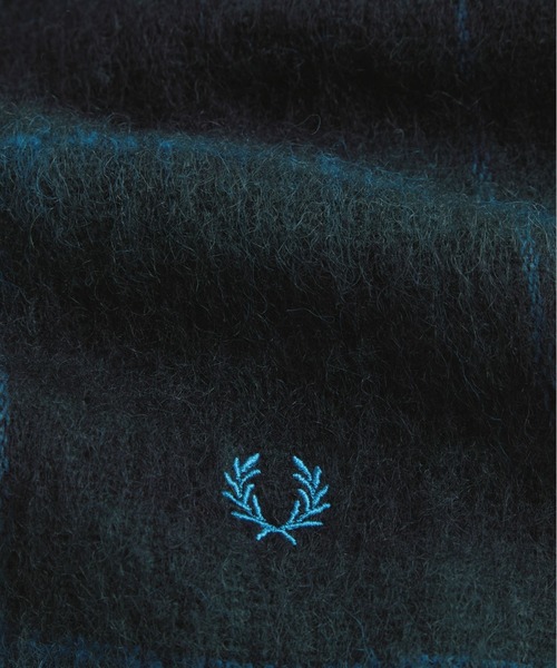 FRED PERRY（フレッドペリー）の「Brushed Wool Tartan Scarf（マフラー・メンズ・ダークグリーン/マルーン・ONE SIZE）」の6枚目の写真