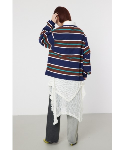 RODEO CROWNS WIDE BOWL（ロデオクラウンズワイドボウル）の「GOOD OLD ルーズラガーシャツ（シャツ/ブラウス・レディース・ブラウン系その他/ピンク系その他/ブルー系その他3・MEDIUM/LARGE）」の8枚目の写真