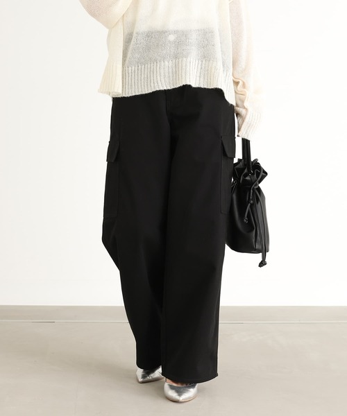 n'OrLABEL（ノアールレーベル）の「『ワイドカーゴパンツ』（カーゴパンツ・レディース・ブラック/カーキ・L～LL/S～Ｍ/3L）」の12枚目の写真