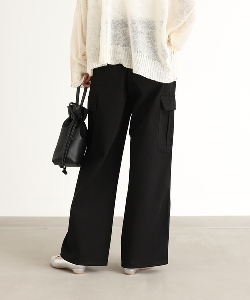 n'OrLABEL（ノアールレーベル）の「『ワイドカーゴパンツ』（カーゴパンツ・レディース・ブラック/カーキ・L～LL/S～Ｍ/3L）」の13枚目の写真